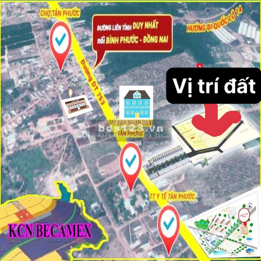 Bán lô đất cho anh chị tài chính 400 triệu tại Tân Phước, tỉnh Bình Phước
