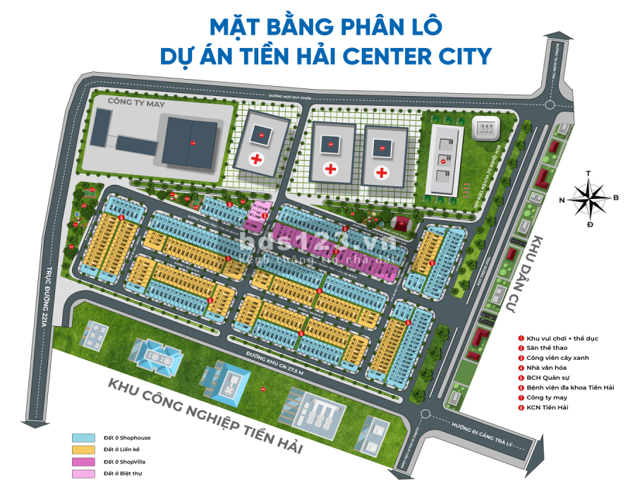 Tổng quan dự án Tiền Hải Center City Thái Bình, lh 0366786339, khu dân cư tiện ích đủ