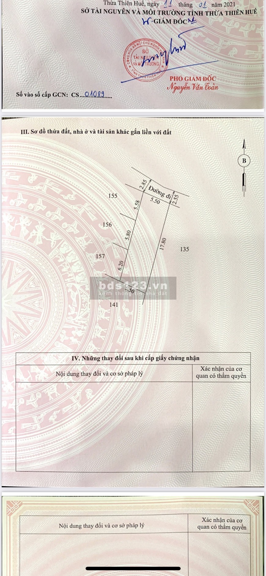 [Bán Đất] Kiệt 901 Nguyễn Tất Thành, thị xã Hương Thủy, Tp Huế.