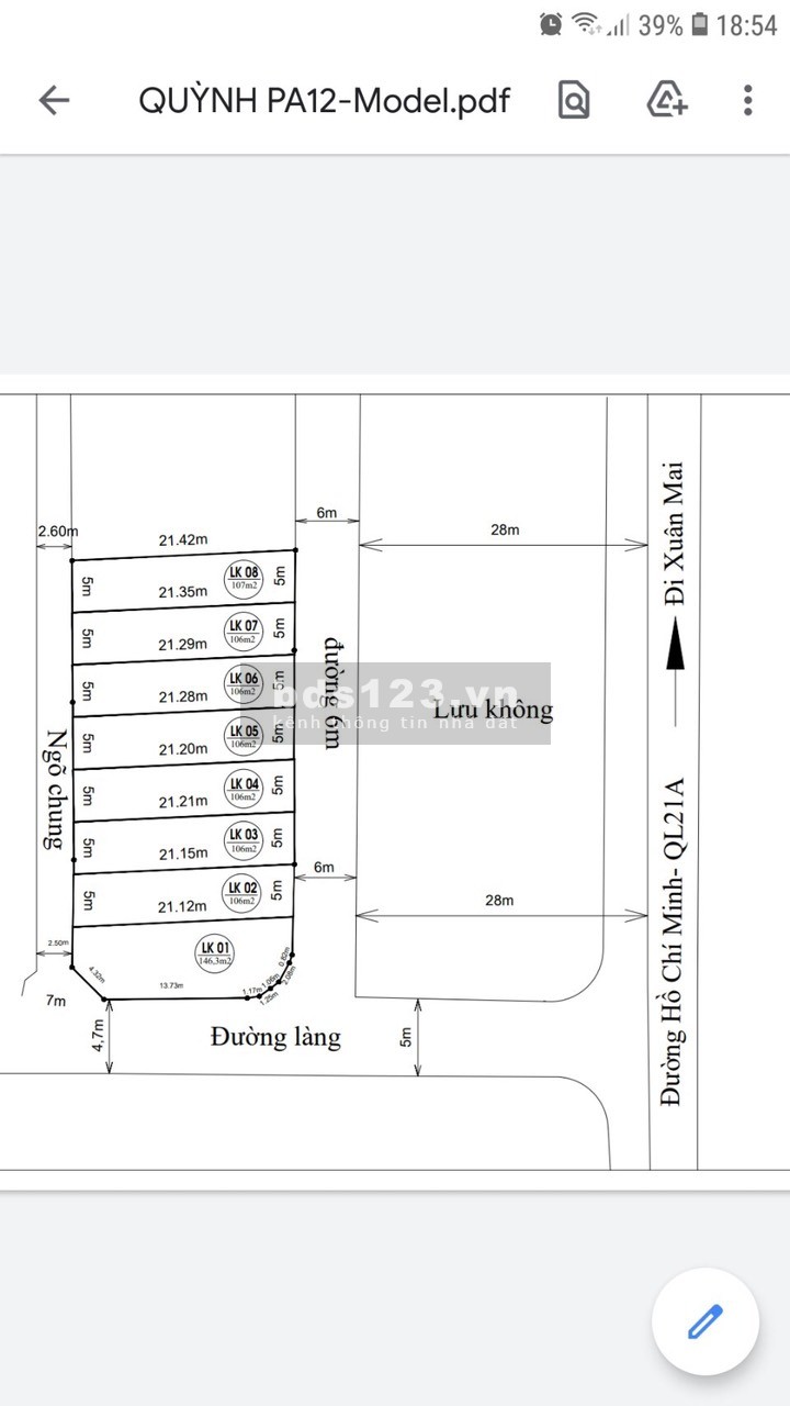 Chưa đầy giá 8 triệu/m2, bám mặt đường Hồ Chí Minh, siêu đắc địa, lh 0988243783