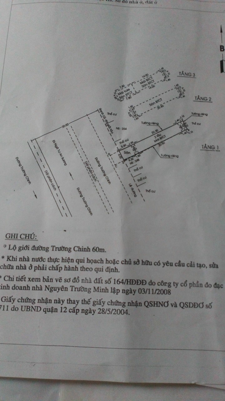Chính chủ cần bán gấp nhà mặt tiền đường Trường Chinh, phường Tân Hưng Thuận, Quận 12