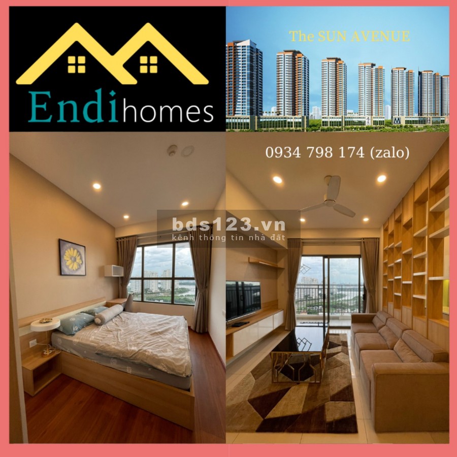 Cho thuê căn hộ 3 phòng ngủ 109m2 full nội thất Quận 2 - The SUN AVENUE