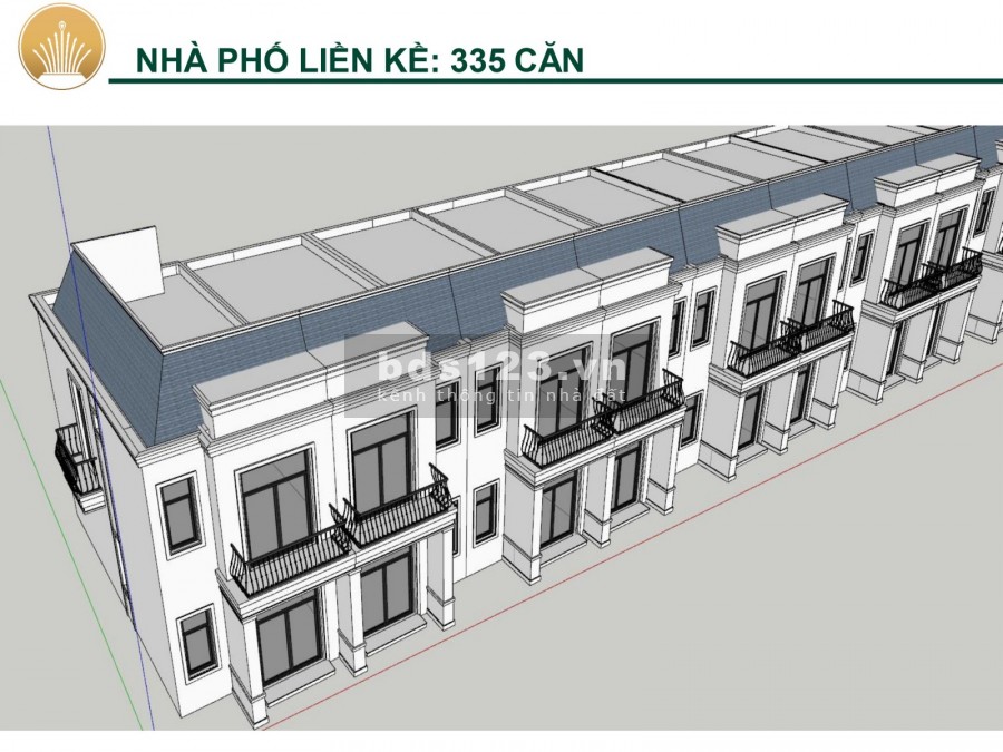 Bán nhà phố mặt tiền đường khu đô thị, sổ hồng riêng, giá tốt