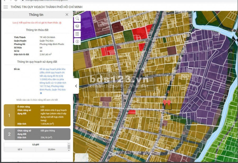 Bán đất 2000m đường QL13 phường Hiệp Bình Phước, Thủ Đức, giá chỉ 25 triệu/m2