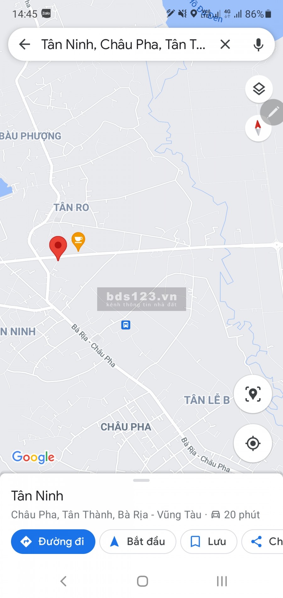 Đất nền thị xã Phú Mỹ, full thổ cư, gần khu hành chính, giá 1.4 tỷ