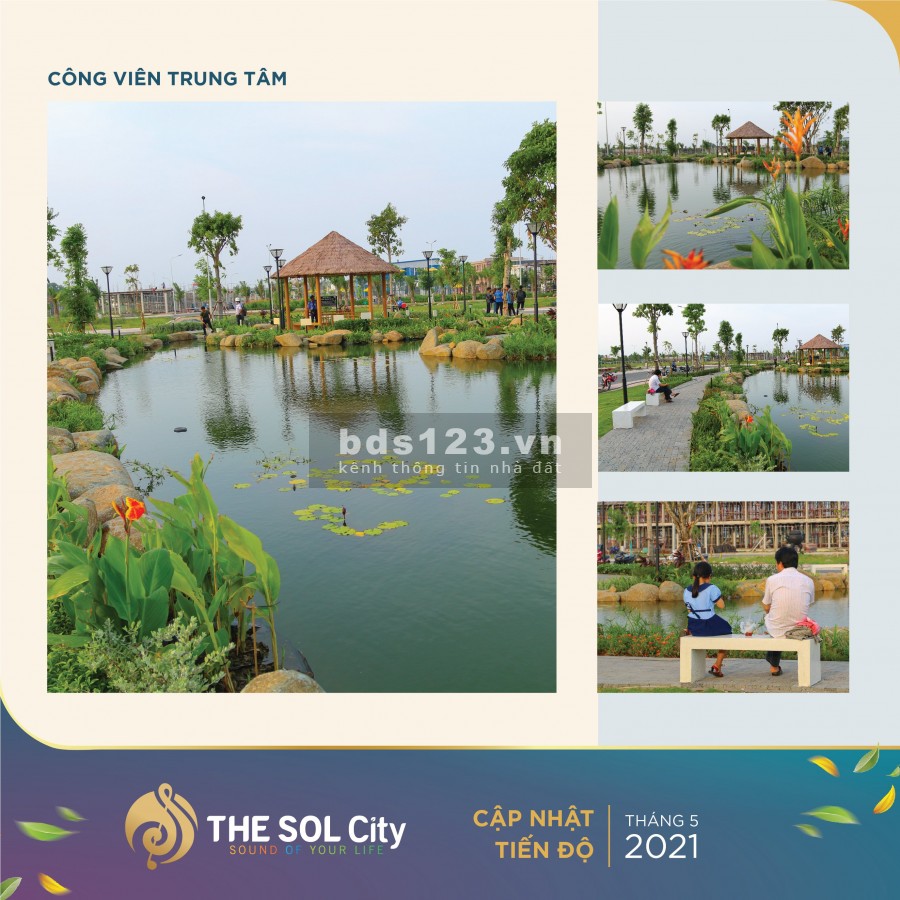 The Sol City giá từ Chủ đầu tư, diện tích từ 75m2 - 120m2, liền kề Chợ Hưng Long Bình Chánh