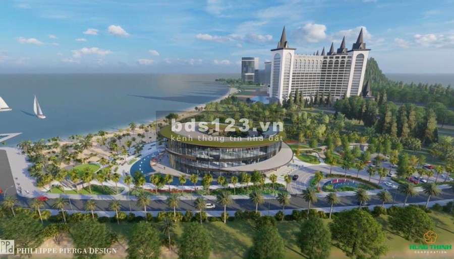Hỗ trợ vé máy bay tham quan biệt thự biển Hải Giang Hưng Thịnh nằm kế bên casino