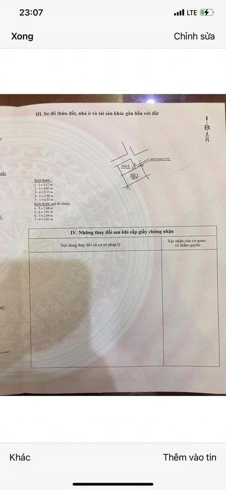 Cần bán lô đất Vũ Xuân Thiều 50m2, mt 5.2m, ngõ nông, ô tô 7 chỗ đậu trước nhà, giá rẻ