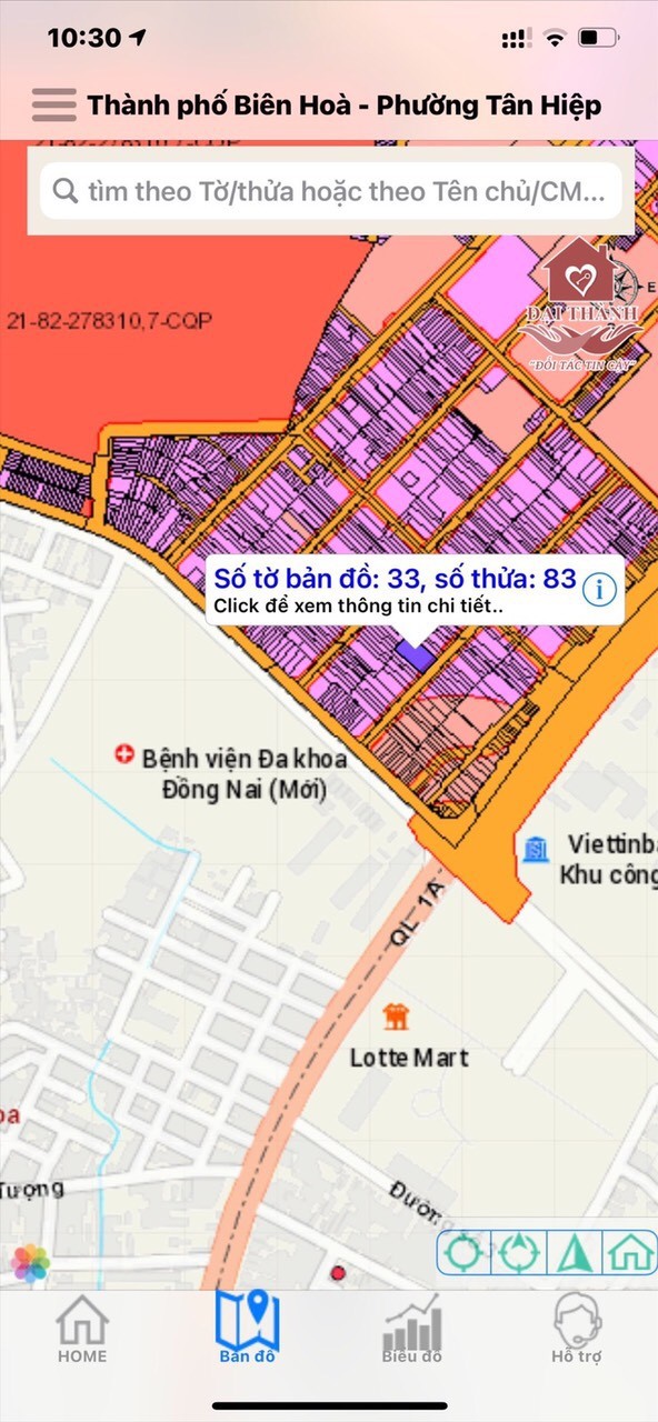 Bán đất phường Tân Hiệp đối diện BVĐN, giá bán 2.6 tỷ, sổ hồng thổ cư