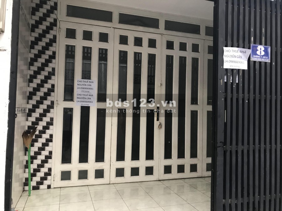 Nhà Nguyên Căn Đường Số 7, Quận 9, diện tích sử dụng 70m², cọc 1 tháng