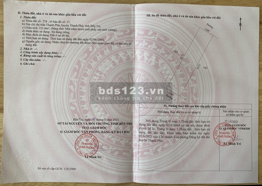 Bán Đất Nhà cần bán 2 nền đất đối diện nhà lồng chợ huyện thuận tiện kinh doanh mua bán