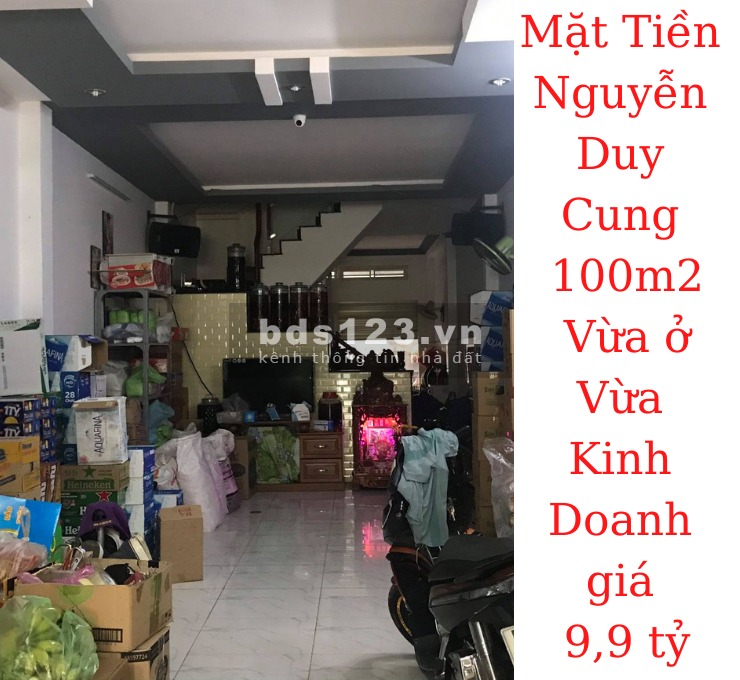 Bán nhà Mặt Tiền Nguyễn Duy Cung, P.12, Gò Vấp 100m2 giá 9,9 tỷ thương lượng