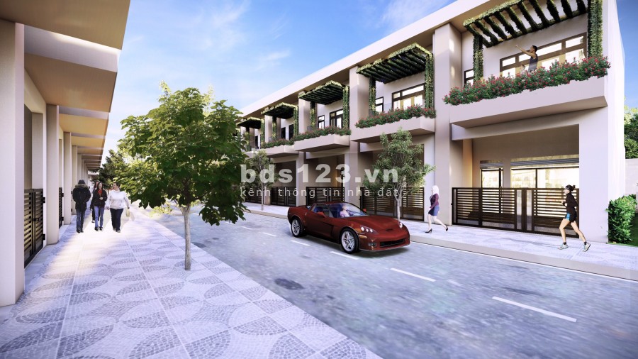 Bán nhà phố liền kề mặt tiền QL1A gần trường ĐH Võ Trường Toản tỉnh Hậu Giang