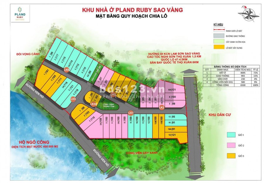 Đất nền thanh hoá. Sát sân bay, sát khu công nghiệp lam sơn. Tiềm năng phát triển tốt. Giá chỉ từ 4.5-5.5tr/m2