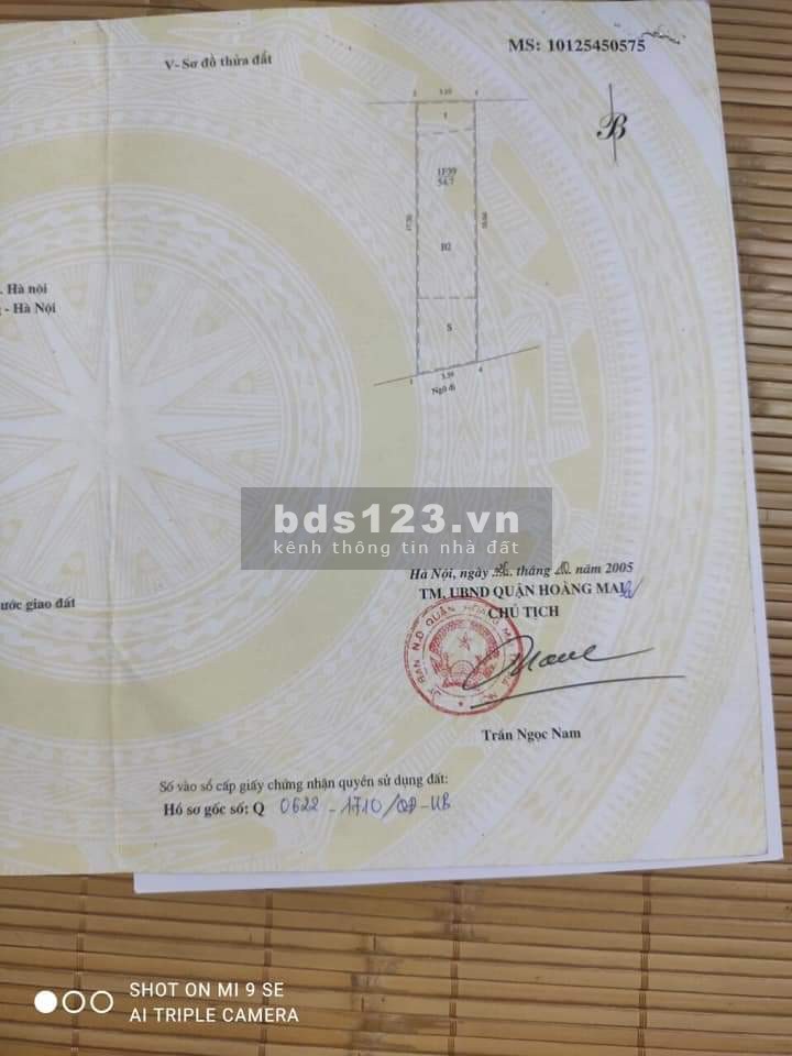 Cần bán gấp nhà 55m2 ngõ phố Minh Khai. Ngõ trước nhà xe máy tránh