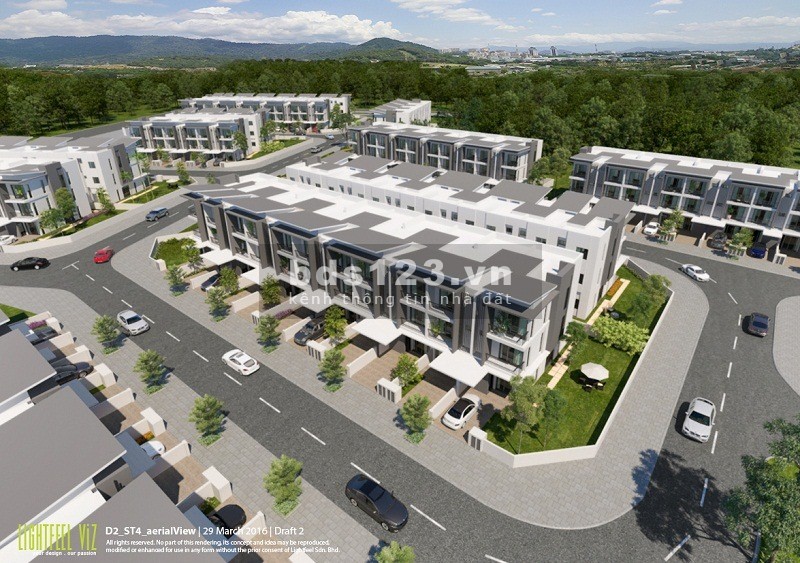 Bán gấp căn liền kề khu ST4, Gamuda, 120m2, Tây tứ mệnh, lh 0933294888