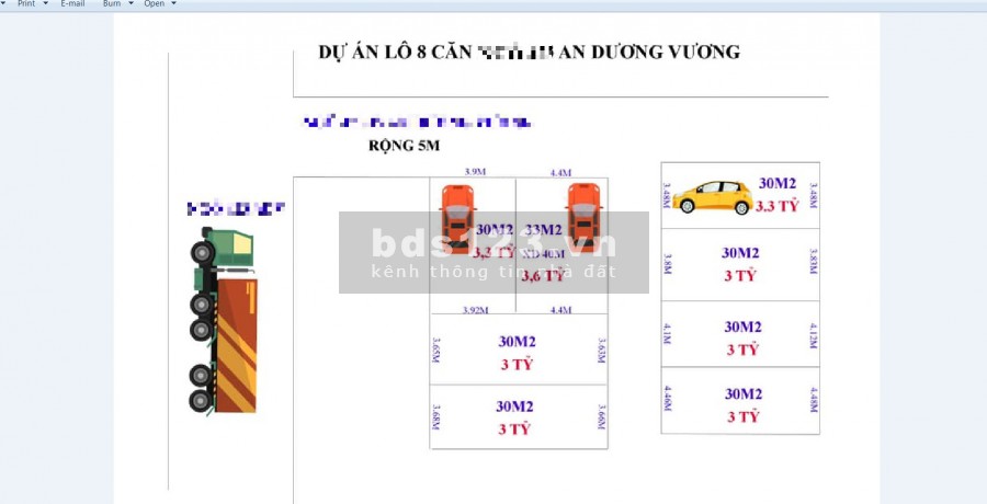 Hàng Hot 8 căn An Dương Vương 5 Tầng Ô tô vào nhà 3.3 tỷ
