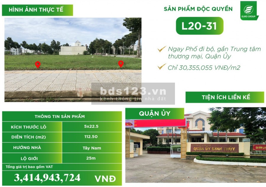 Nền Stella Cần Thơ cực ngon chiết khấu cao, diện tích 110m2, sổ sẵn