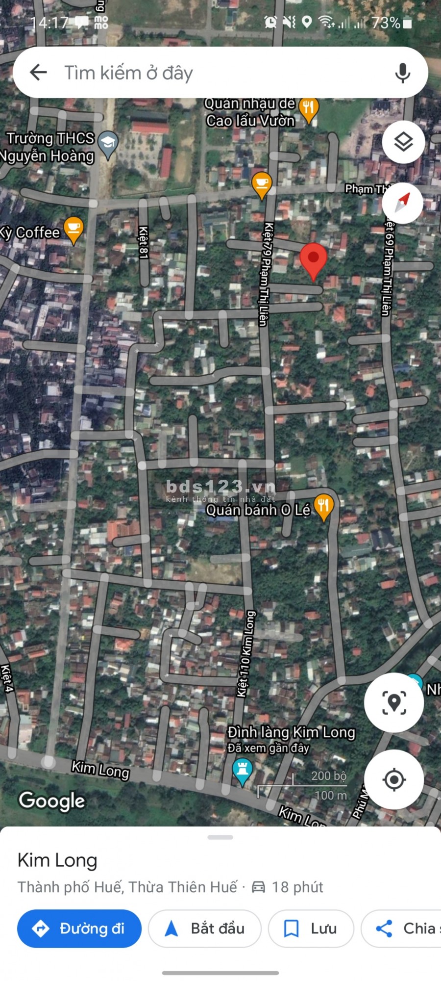 Bán đất nền đất thổ cư TP Huế Thừa Thiên Huế, dt 105m2, liên hệ 0962 792 330