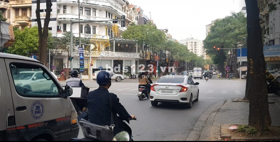 Tòa nhà phố Trung Hòa, Cầu Giấy. Lô góc, vỉa hè, oto, KD. 200m2 5T MT25m 50 tỷ