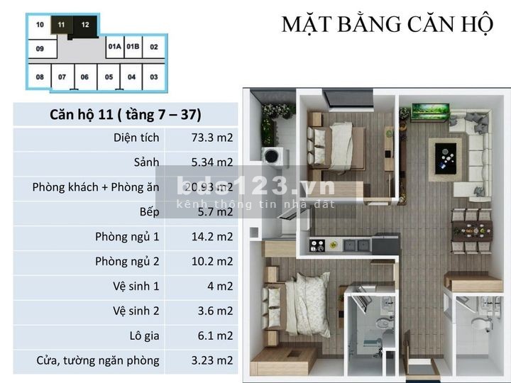 Bán cắt lỗ căn hộ 80m2, 2PN, 2WC, full nội thất, giá 1.550 tỷ tại tòa FLC Star Tower. Lh 0962320441