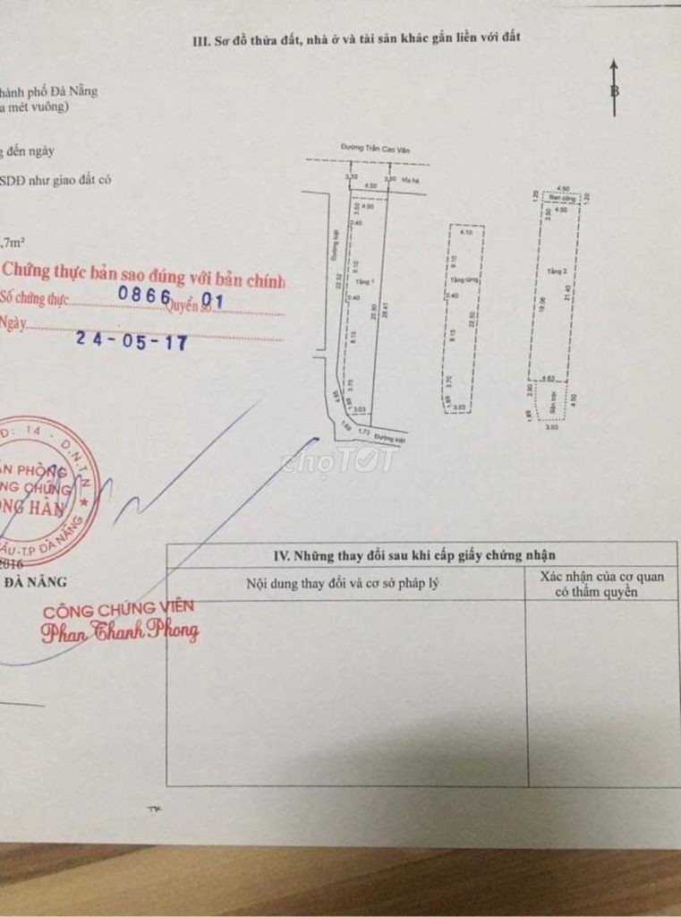 Chính chủ bán nhà 2 mặt tiền đường Trần Cao Vân, Đà Nẵng, giá 13.7 tỷ