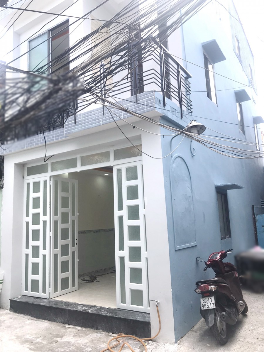 Nhà mới hẻm thẳng 3.85*11m/NH Ba Đình Phường 10 Quận 8