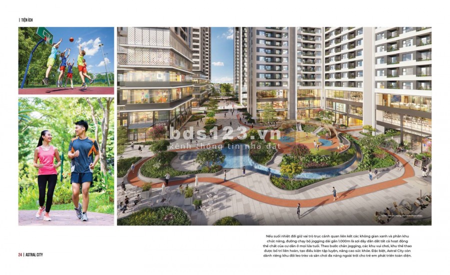 Cán hộ cao cấp Astral City mặt tiền Quốc Lộ 13, không gian xanh mát