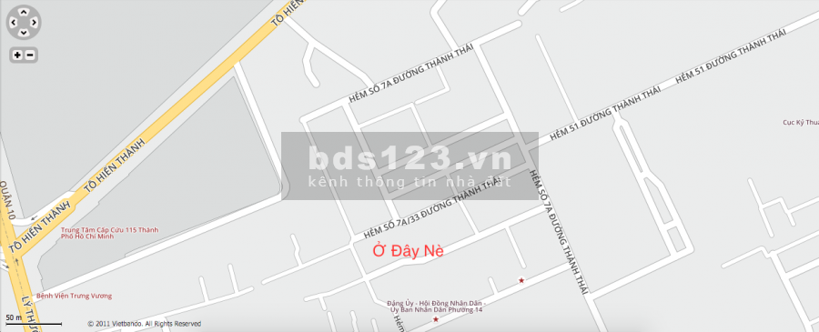 Chỉ 12tr990 120m2 4Phòng Đường 51 Thành Thái Q10 Xe Hơi thông bàn cờ