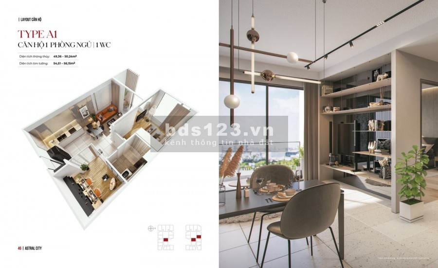 Cán hộ cao cấp Astral City mặt tiền Quốc Lộ 13, không gian xanh mát