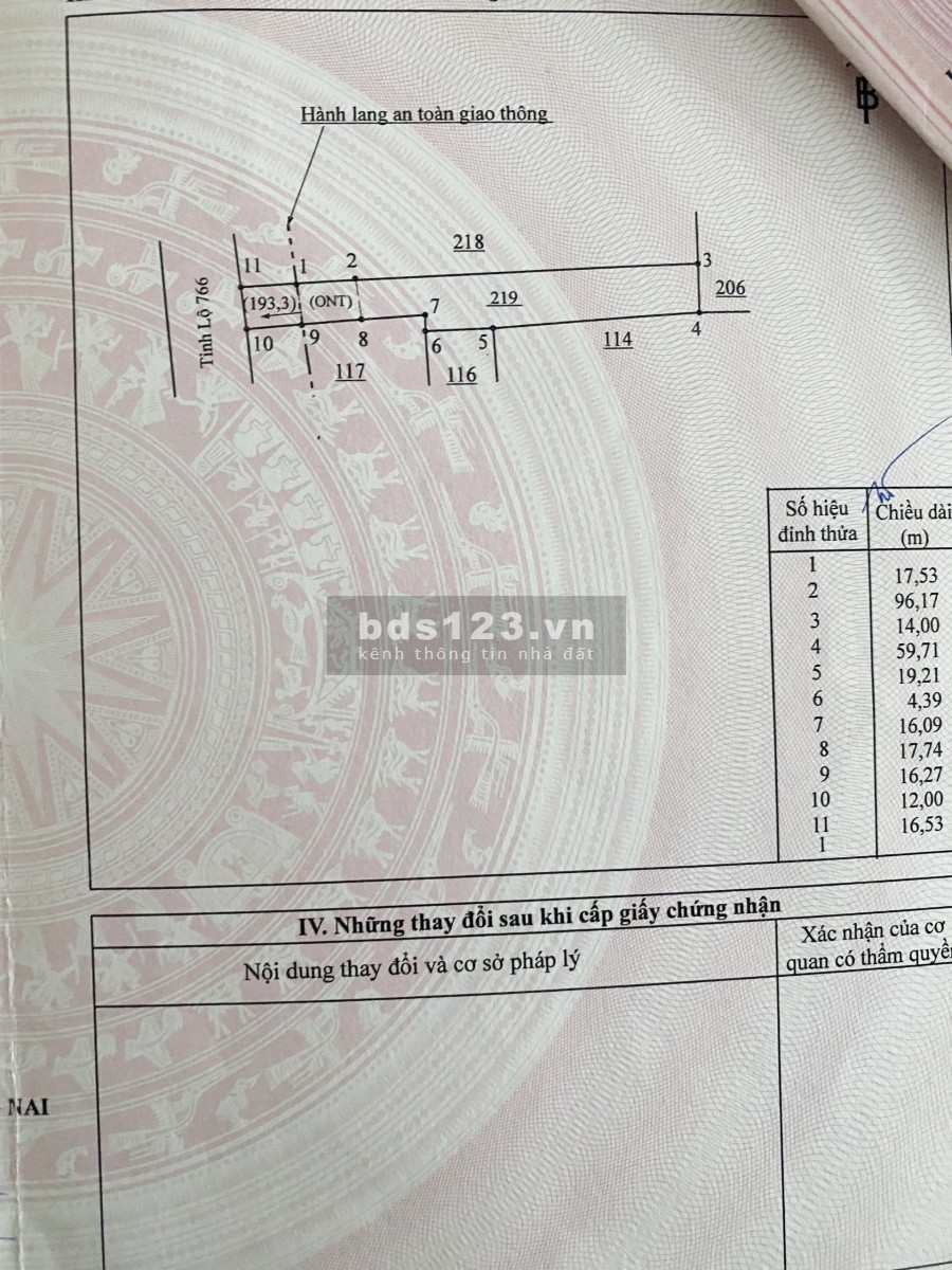 Chính Chủ Bán Đất Mặt Tiền Tỉnh Lộ 763 Xuân Bắc dt 12x130 giá 3.24 Tỷ