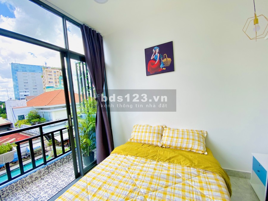 Cho thuê căn hộ đầy đủ nội thất gần 60m2- 2PN- Bình Thạnh, gần ngã tư Hàng Xanh