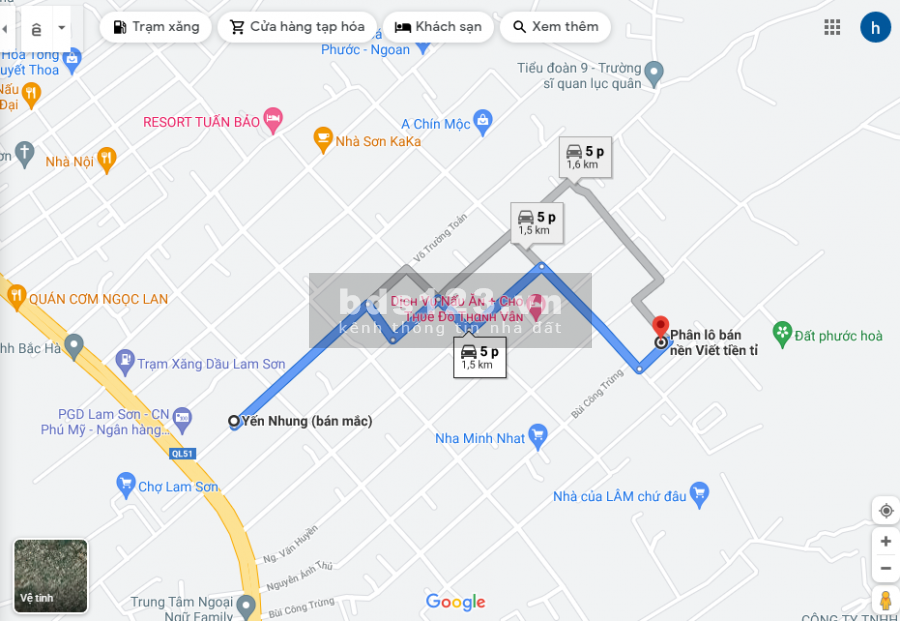 Trung tâm thị xã Phú Mỹ, Phước Hòa, giá 950tr đất thực giá thực