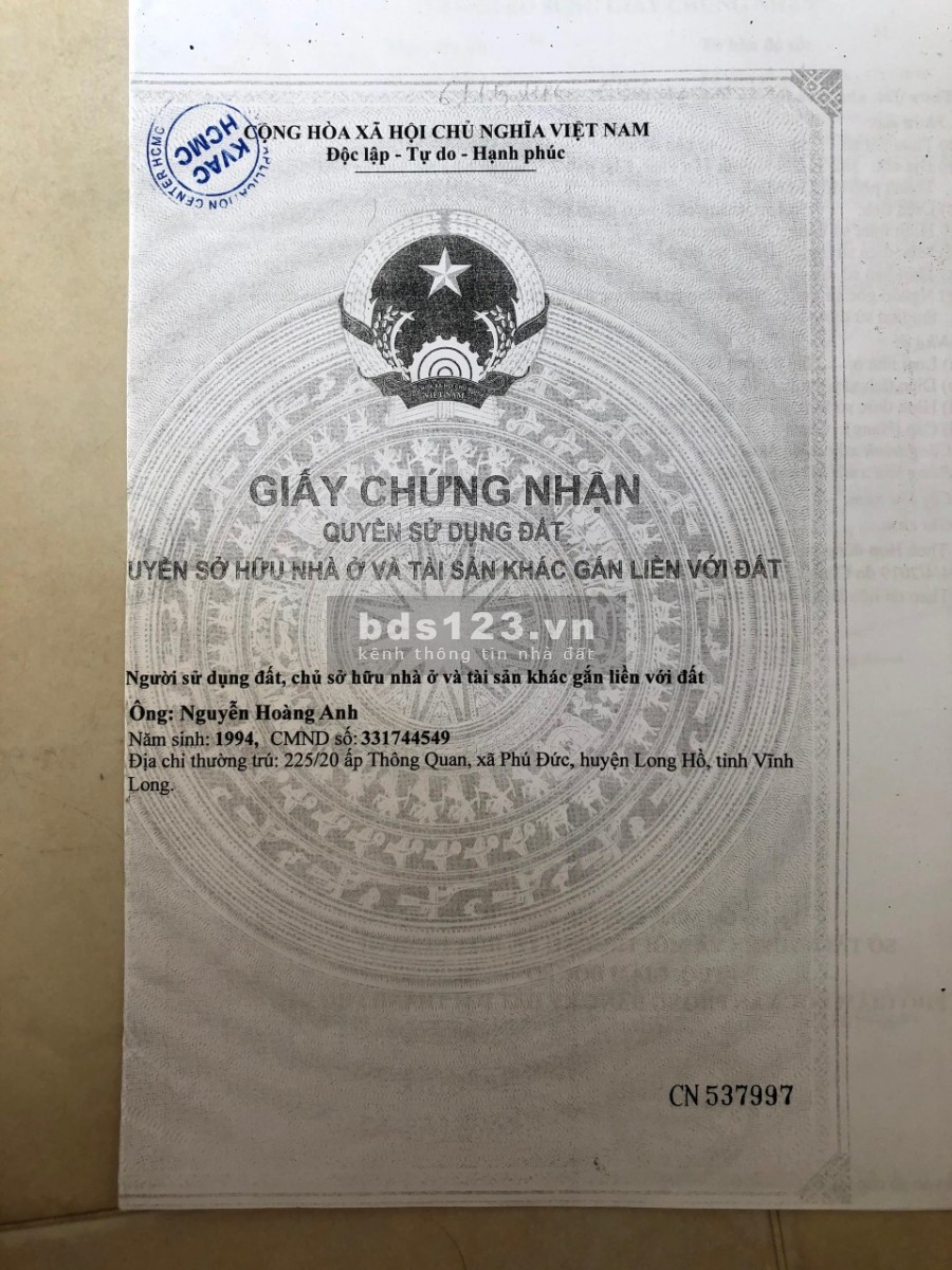 Hàng thơm giá bèo nhèo bán nhà hẻm 1982 Thị Trấn Nhà Bè