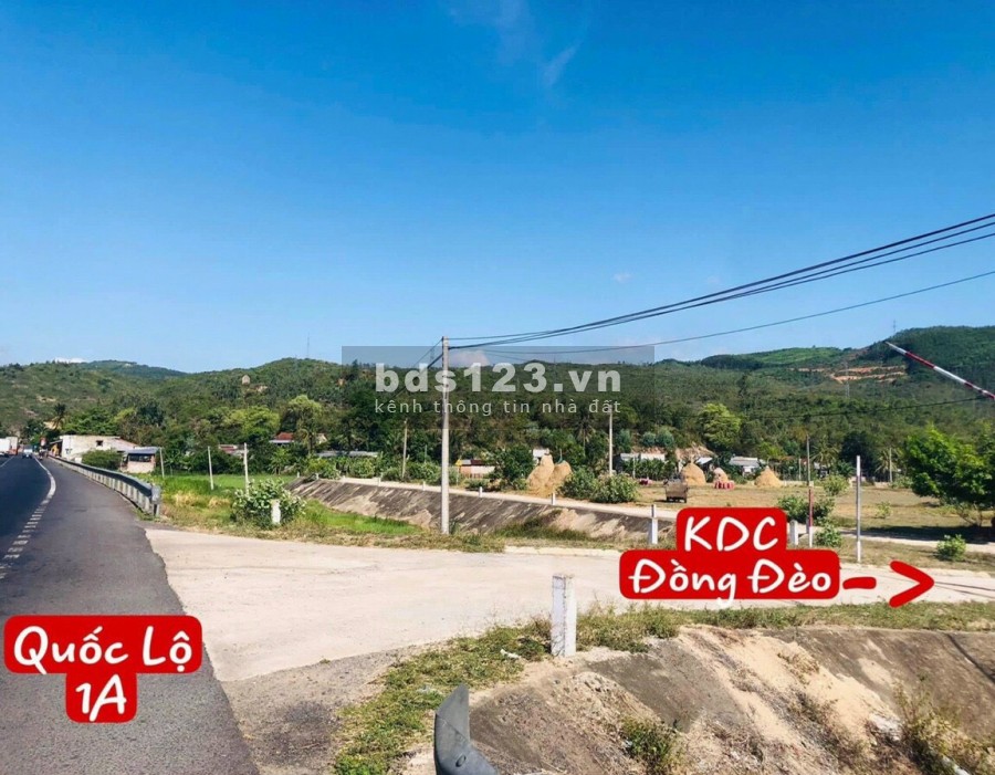 Khu dân cư Đồng Đèo mới ngay Quốc Lộ 1A, Tuy An, Phú Yên, giá chỉ 2.9 triệu/m2, sổ sẵn