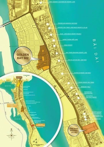 Cập nhật giỏ hàng đầu tư cò vài nền Golden Bay, dt 350m2, giá tốt đầu tư