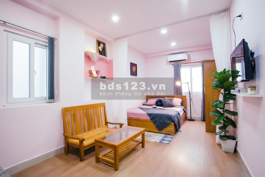 Căn hộ mini full nội thất thiết kế sàn gỗ, Cách Mạng Tháng Tám, Q10, giá rẻ