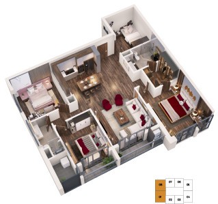 Chung cư Discovery Central 67 Trần Phú-Ba Đình, bàn giao căn hộ hoàn thiện Q4/2021, LH 0933294888
