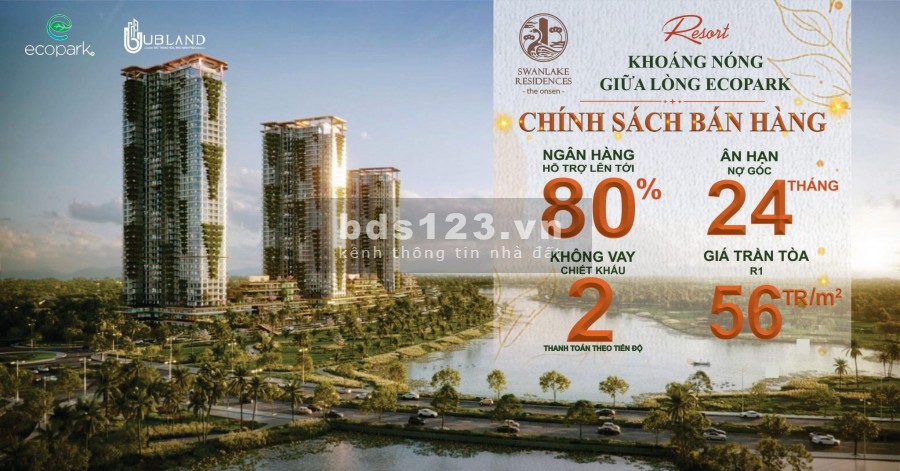 Căn hộ cao cấp - trị liệu khoáng nóng đầu tiên, liên hệ 0963189200, lhcc