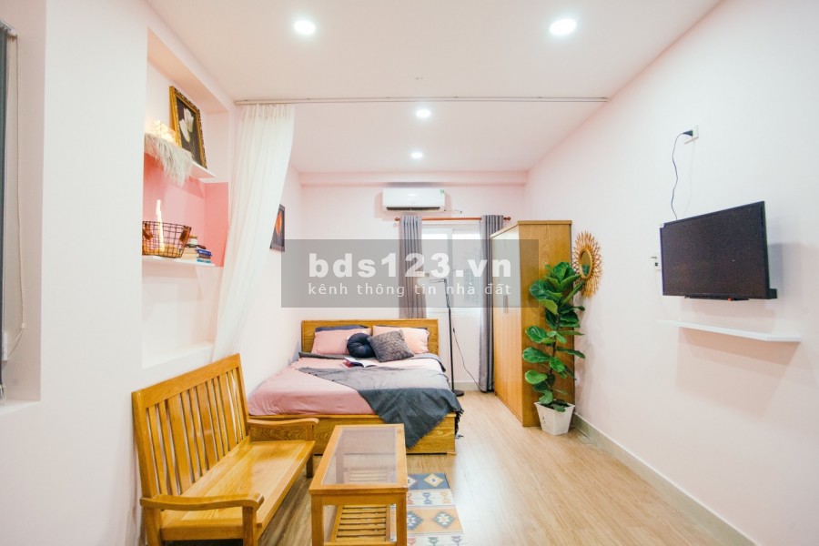 Căn hộ mini full nội thất thiết kế sàn gỗ, Cách Mạng Tháng Tám, Q10, giá rẻ