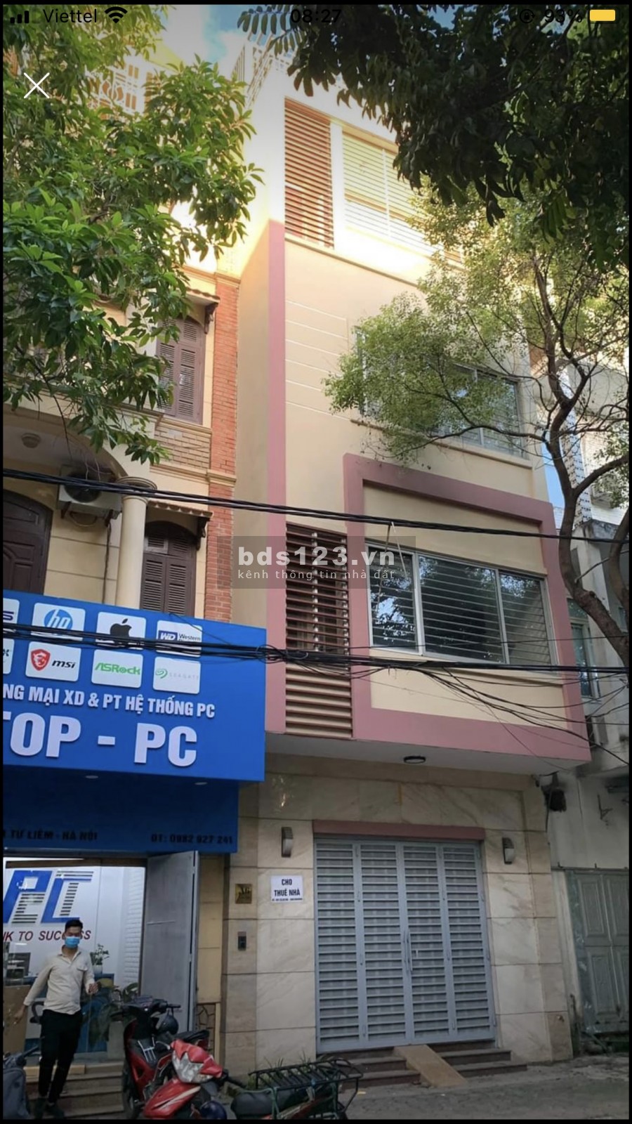 Cho thuê nhà nguyên căn phố Bùi Xương Trạch, 4 tầng 1 tum giá 17 triệu/tháng