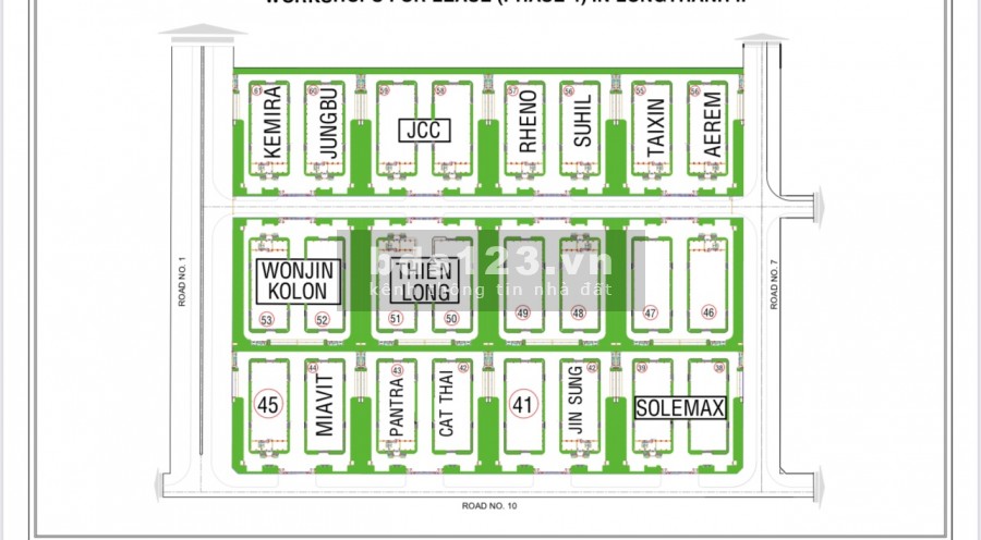 Cho thuê kho xưởng sản xuất 5000m2 KCN Nhơn Trạch Đồng Nai