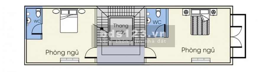 Nhà đẹp 5 tầng gần sông có thang máy, DT 5x16m, đường xe hơi, SHR