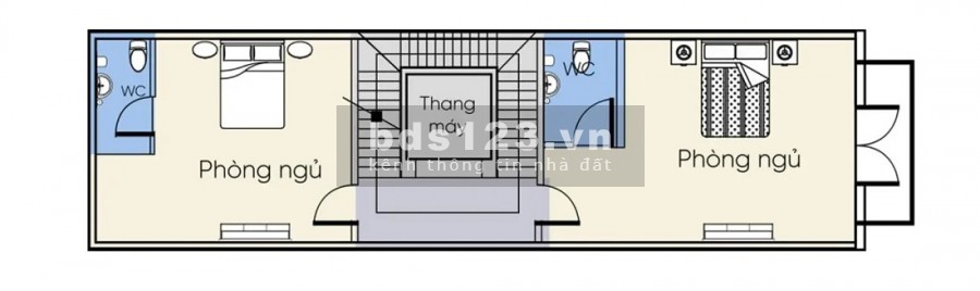Nhà đẹp 5 tầng gần sông có thang máy, DT 5x16m, đường xe hơi, SHR
