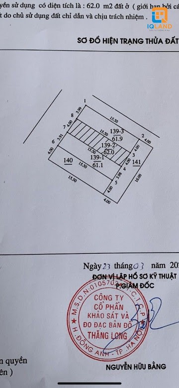 Bán 62m ngay bìa làng, đường rộng 7m, 2 oto tránh ở Tằng My, Nam Hồng, Đông Anh, Hà Nội