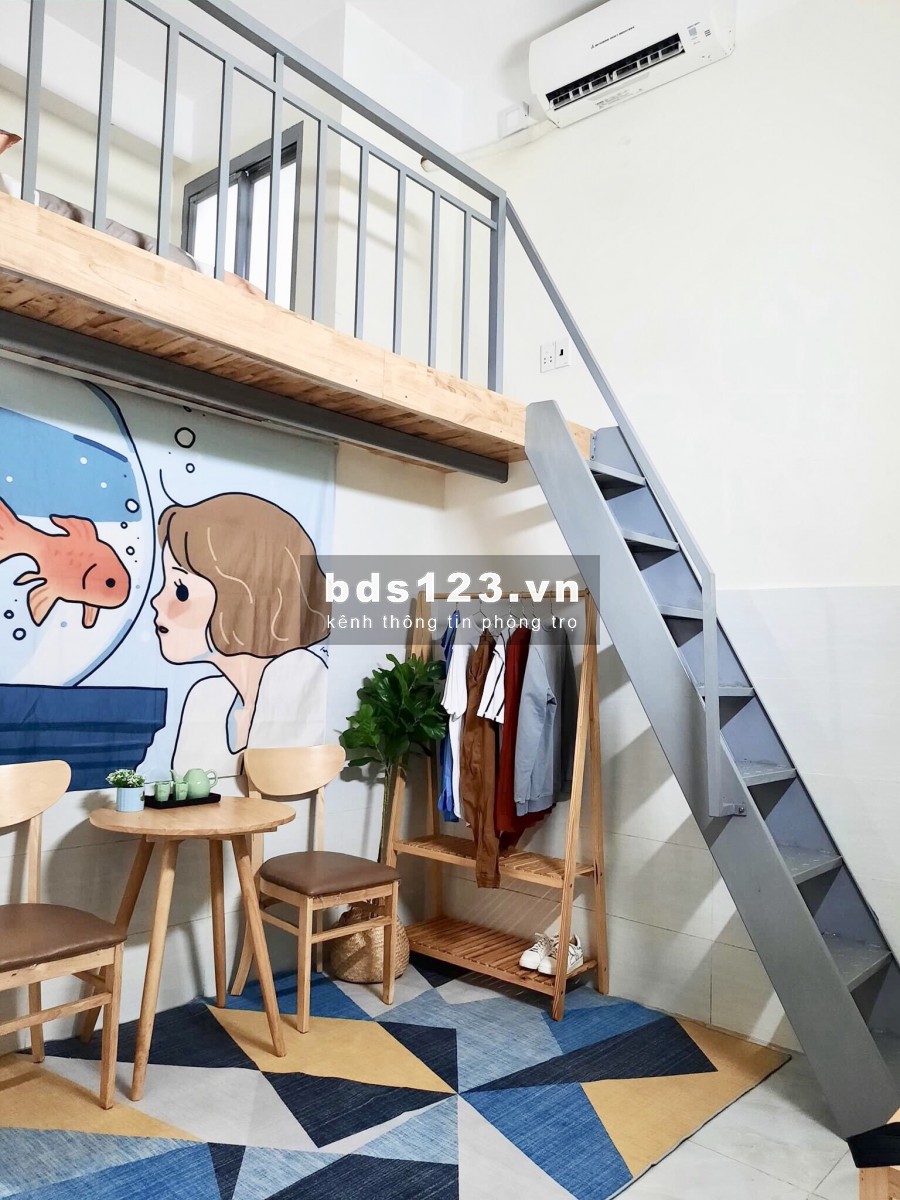 Phòng có gác đứng cao, dạng chung cư mini giá rẻ Tân Bình, giá 3.7 triệu