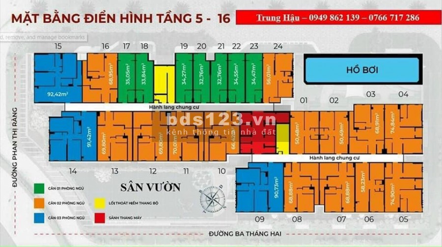 Bán căn hộ Sophia Phú Cường View bờ hồ, ngân hàng hỗ trợ 70%