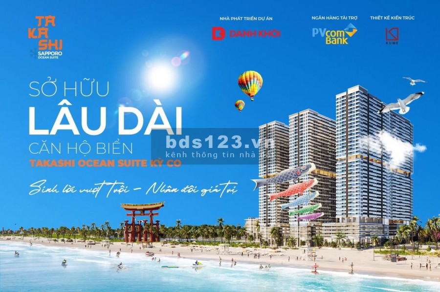 Căn hộ Takashi Ocean Suite mang đậm văn hóa Nhật Bản ven biển Kỳ Co – Quy Nhơn được sở hữu lâu dài