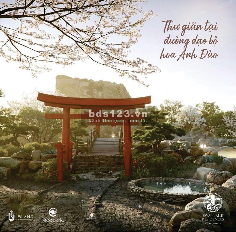 Căn hộ hạng sang Ecopark - Swan lake Onsen, lh 0963189200