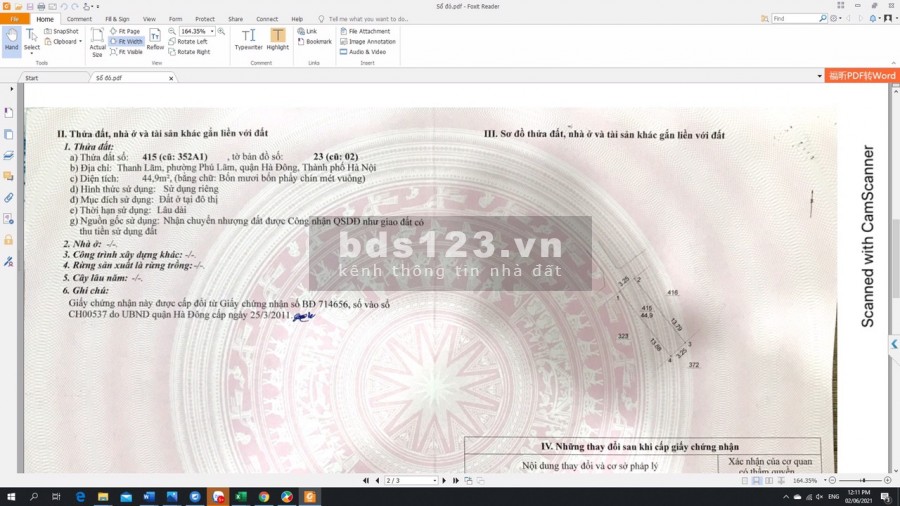 Chính chủ cần bán lô đất tại Thanh Lãm, Phú Lãm, liên hệ 0365964369